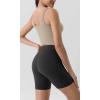 imageODODOS Tummy Control Compression Shorts for Women 4quot  6quot  8quot  10quot High Waist Workout Biker Shorts with Inner PocketOnyx Black
