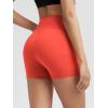 imageODODOS Tummy Control Compression Shorts for Women 4quot  6quot  8quot  10quot High Waist Workout Biker Shorts with Inner PocketOrange Red