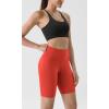 imageODODOS Tummy Control Compression Shorts for Women 4quot  6quot  8quot  10quot High Waist Workout Biker Shorts with Inner PocketOrange Red