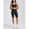 imageODODOS Tummy Control Compression Shorts for Women 4quot  6quot  8quot  10quot High Waist Workout Biker Shorts with Inner PocketPiping Black