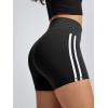 imageODODOS Tummy Control Compression Shorts for Women 4quot  6quot  8quot  10quot High Waist Workout Biker Shorts with Inner PocketPiping Black