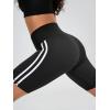 imageODODOS Tummy Control Compression Shorts for Women 4quot  6quot  8quot  10quot High Waist Workout Biker Shorts with Inner PocketPiping Black