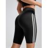 imageODODOS Tummy Control Compression Shorts for Women 4quot  6quot  8quot  10quot High Waist Workout Biker Shorts with Inner PocketPiping Black