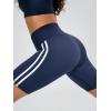 imageODODOS Tummy Control Compression Shorts for Women 4quot  6quot  8quot  10quot High Waist Workout Biker Shorts with Inner PocketPiping Navy