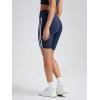 imageODODOS Tummy Control Compression Shorts for Women 4quot  6quot  8quot  10quot High Waist Workout Biker Shorts with Inner PocketPiping Navy