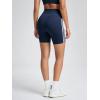 imageODODOS Tummy Control Compression Shorts for Women 4quot  6quot  8quot  10quot High Waist Workout Biker Shorts with Inner PocketPiping Navy