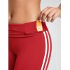 imageODODOS Tummy Control Compression Shorts for Women 4quot  6quot  8quot  10quot High Waist Workout Biker Shorts with Inner PocketPiping Red