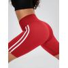 imageODODOS Tummy Control Compression Shorts for Women 4quot  6quot  8quot  10quot High Waist Workout Biker Shorts with Inner PocketPiping Red