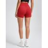 imageODODOS Tummy Control Compression Shorts for Women 4quot  6quot  8quot  10quot High Waist Workout Biker Shorts with Inner PocketPiping Red