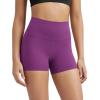 imageODODOS Tummy Control Compression Shorts for Women 4quot  6quot  8quot  10quot High Waist Workout Biker Shorts with Inner PocketPlum Purple