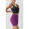imageODODOS Tummy Control Compression Shorts for Women 4quot  6quot  8quot  10quot High Waist Workout Biker Shorts with Inner PocketPlum Purple