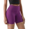 imageODODOS Tummy Control Compression Shorts for Women 4quot  6quot  8quot  10quot High Waist Workout Biker Shorts with Inner PocketPlum Purple
