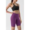 imageODODOS Tummy Control Compression Shorts for Women 4quot  6quot  8quot  10quot High Waist Workout Biker Shorts with Inner PocketPlum Purple