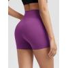 imageODODOS Tummy Control Compression Shorts for Women 4quot  6quot  8quot  10quot High Waist Workout Biker Shorts with Inner PocketPlum Purple