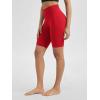 imageODODOS Tummy Control Compression Shorts for Women 4quot  6quot  8quot  10quot High Waist Workout Biker Shorts with Inner PocketRed