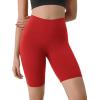 imageODODOS Tummy Control Compression Shorts for Women 4quot  6quot  8quot  10quot High Waist Workout Biker Shorts with Inner PocketRed