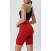 imageODODOS Tummy Control Compression Shorts for Women 4quot  6quot  8quot  10quot High Waist Workout Biker Shorts with Inner PocketRed