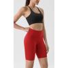 imageODODOS Tummy Control Compression Shorts for Women 4quot  6quot  8quot  10quot High Waist Workout Biker Shorts with Inner PocketRed