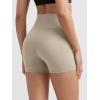 imageODODOS Tummy Control Compression Shorts for Women 4quot  6quot  8quot  10quot High Waist Workout Biker Shorts with Inner PocketShaker Beige