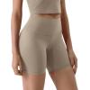 imageODODOS Tummy Control Compression Shorts for Women 4quot  6quot  8quot  10quot High Waist Workout Biker Shorts with Inner PocketShaker Beige
