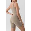 imageODODOS Tummy Control Compression Shorts for Women 4quot  6quot  8quot  10quot High Waist Workout Biker Shorts with Inner PocketShaker Beige