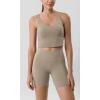 imageODODOS Tummy Control Compression Shorts for Women 4quot  6quot  8quot  10quot High Waist Workout Biker Shorts with Inner PocketShaker Beige