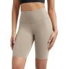 imageODODOS Tummy Control Compression Shorts for Women 4quot  6quot  8quot  10quot High Waist Workout Biker Shorts with Inner PocketShaker Beige