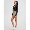 imageODODOS Tummy Control Compression Shorts for Women 4quot  6quot  8quot  10quot High Waist Workout Biker Shorts with Inner PocketShaker Beige