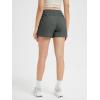 imageODODOS Womens Athletic Shorts 35 High Waisted Lightweight Ripstop Quick Dry Workout Running Casual Shorts with PocketsCharcoal