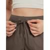 imageODODOS Womens Athletic Shorts 35 High Waisted Lightweight Ripstop Quick Dry Workout Running Casual Shorts with PocketsDark Brown