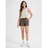 imageODODOS Womens Athletic Shorts 35 High Waisted Lightweight Ripstop Quick Dry Workout Running Casual Shorts with PocketsDark Brown