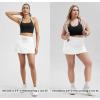imageODODOS Womens Drawstring Tie Daily Skirts Builtin Shorts Athletic Golf Tennis Skorts with Ball PocketWhite