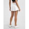imageODODOS Womens Drawstring Tie Daily Skirts Builtin Shorts Athletic Golf Tennis Skorts with Ball PocketWhite