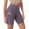 imageODODOS Womens Tummy Control Biker Shorts 20 with Pockets High Waist Athletic Workout Yoga Shorts35 5quot 8quot  10quot InseamAsh Violet