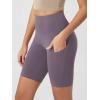 imageODODOS Womens Tummy Control Biker Shorts 20 with Pockets High Waist Athletic Workout Yoga Shorts35 5quot 8quot  10quot InseamAsh Violet