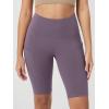 imageODODOS Womens Tummy Control Biker Shorts 20 with Pockets High Waist Athletic Workout Yoga Shorts35 5quot 8quot  10quot InseamAsh Violet