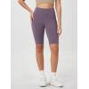 imageODODOS Womens Tummy Control Biker Shorts 20 with Pockets High Waist Athletic Workout Yoga Shorts35 5quot 8quot  10quot InseamAsh Violet