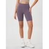 imageODODOS Womens Tummy Control Biker Shorts 20 with Pockets High Waist Athletic Workout Yoga Shorts35 5quot 8quot  10quot InseamAsh Violet