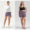 imageODODOS Womens Tummy Control Biker Shorts 20 with Pockets High Waist Athletic Workout Yoga Shorts35 5quot 8quot  10quot InseamAsh Violet