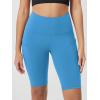 imageODODOS Womens Tummy Control Biker Shorts 20 with Pockets High Waist Athletic Workout Yoga Shorts35 5quot 8quot  10quot InseamAzure