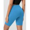 imageODODOS Womens Tummy Control Biker Shorts 20 with Pockets High Waist Athletic Workout Yoga Shorts35 5quot 8quot  10quot InseamAzure
