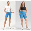 imageODODOS Womens Tummy Control Biker Shorts 20 with Pockets High Waist Athletic Workout Yoga Shorts35 5quot 8quot  10quot InseamAzure