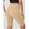 imageODODOS Womens Tummy Control Biker Shorts 20 with Pockets High Waist Athletic Workout Yoga Shorts35 5quot 8quot  10quot InseamBeige