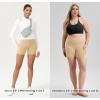 imageODODOS Womens Tummy Control Biker Shorts 20 with Pockets High Waist Athletic Workout Yoga Shorts35 5quot 8quot  10quot InseamBeige