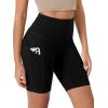 imageODODOS Womens Tummy Control Biker Shorts 20 with Pockets High Waist Athletic Workout Yoga Shorts35 5quot 8quot  10quot InseamBlack