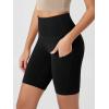 imageODODOS Womens Tummy Control Biker Shorts 20 with Pockets High Waist Athletic Workout Yoga Shorts35 5quot 8quot  10quot InseamBlack