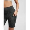imageODODOS Womens Tummy Control Biker Shorts 20 with Pockets High Waist Athletic Workout Yoga Shorts35 5quot 8quot  10quot InseamBlack Dot