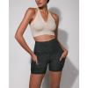 imageODODOS Womens Tummy Control Biker Shorts 20 with Pockets High Waist Athletic Workout Yoga Shorts35 5quot 8quot  10quot InseamBlack Dot