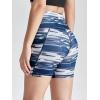 imageODODOS Womens Tummy Control Biker Shorts 20 with Pockets High Waist Athletic Workout Yoga Shorts35 5quot 8quot  10quot InseamBlue Waves