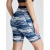 imageODODOS Womens Tummy Control Biker Shorts 20 with Pockets High Waist Athletic Workout Yoga Shorts35 5quot 8quot  10quot InseamBlue Waves